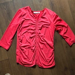Coral non wrinkle shirt
